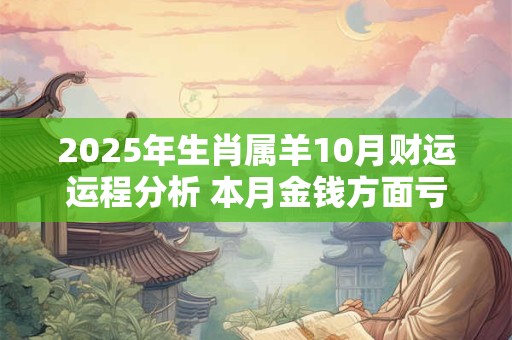 2025年生肖属羊10月财运运程分析 本月金钱方面亏损较大