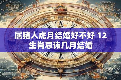 属猪人虎月结婚好不好 12生肖忌讳几月结婚