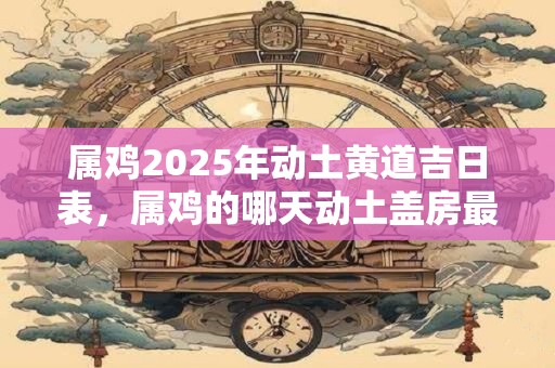 属鸡2025年动土黄道吉日表，属鸡的哪天动土盖房最好？