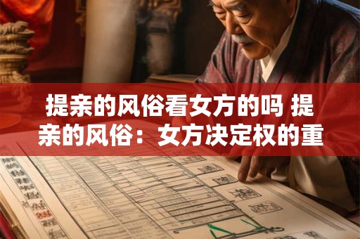 提亲的风俗看女方的吗 提亲的风俗：女方决定权的重要性