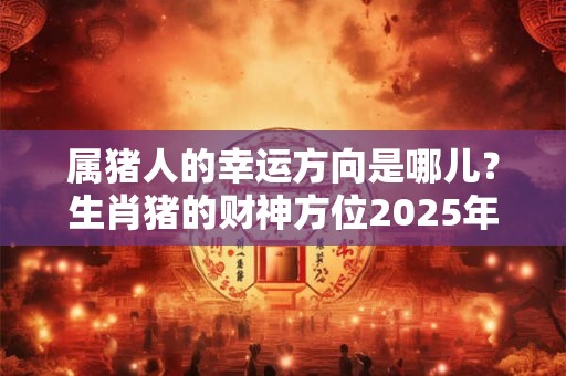 属猪人的幸运方向是哪儿？生肖猪的财神方位2025年查询