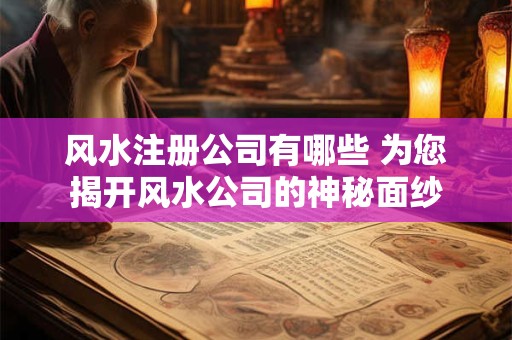 风水注册公司有哪些 为您揭开风水公司的神秘面纱