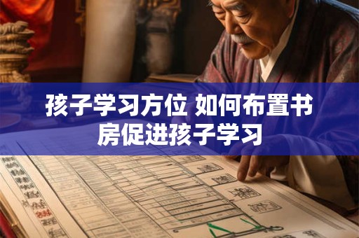 孩子学习方位 如何布置书房促进孩子学习
