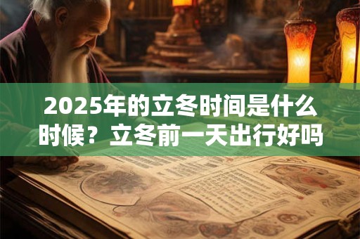 2025年的立冬时间是什么时候？立冬前一天出行好吗？