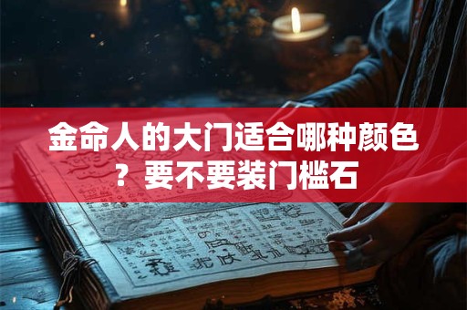 金命人的大门适合哪种颜色？要不要装门槛石