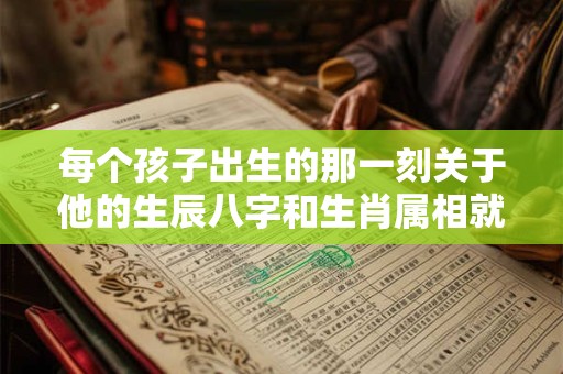 每个孩子出生的那一刻关于他的生辰八字和生肖属相就已经注定 每个孩子出生的那一刻关于他的生辰八字和生肖属相就已经注定