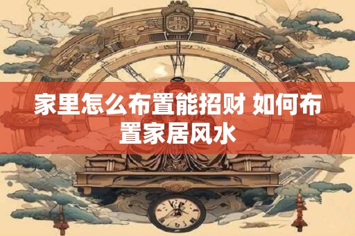 家里怎么布置能招财 如何布置家居风水