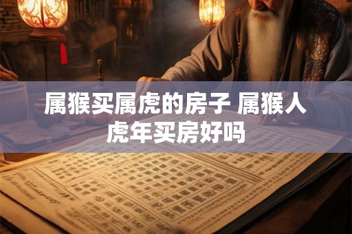 属猴买属虎的房子 属猴人虎年买房好吗