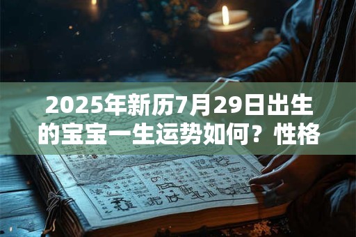 2025年新历7月29日出生的宝宝一生运势如何？性格外向还是内向