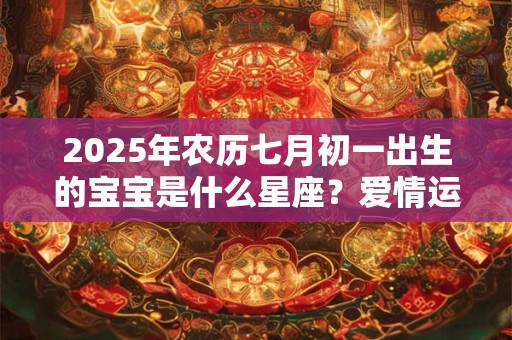 2025年农历七月初一出生的宝宝是什么星座？爱情运势如何？