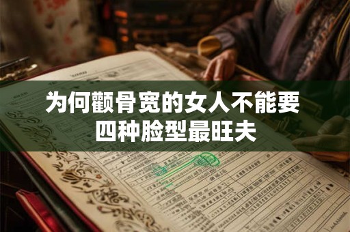 为何颧骨宽的女人不能要 四种脸型最旺夫