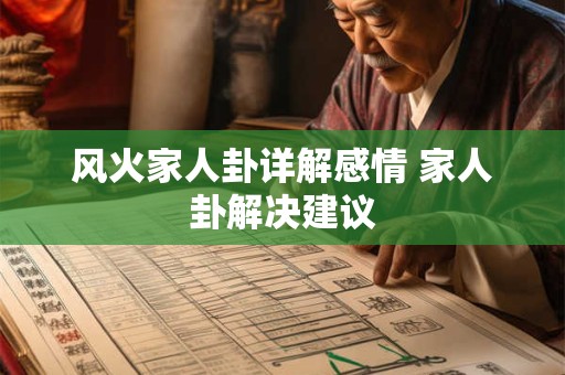 风火家人卦详解感情 家人卦解决建议