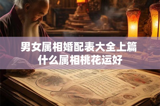 男女属相婚配表大全上篇 什么属相桃花运好