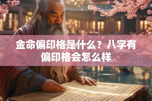 金命偏印格是什么？八字有偏印格会怎么样