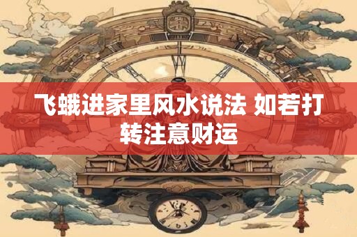 飞蛾进家里风水说法 如若打转注意财运