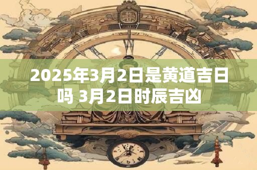 2026年3月2日是黄道吉日吗 3月2日时辰吉凶