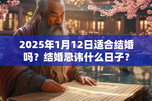 2025年1月12日适合结婚吗？结婚忌讳什么日子？