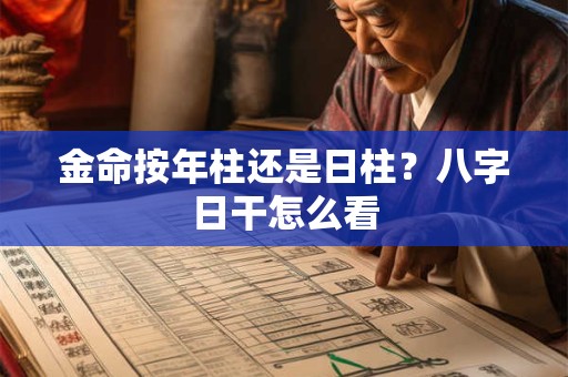 金命按年柱还是日柱？八字日干怎么看