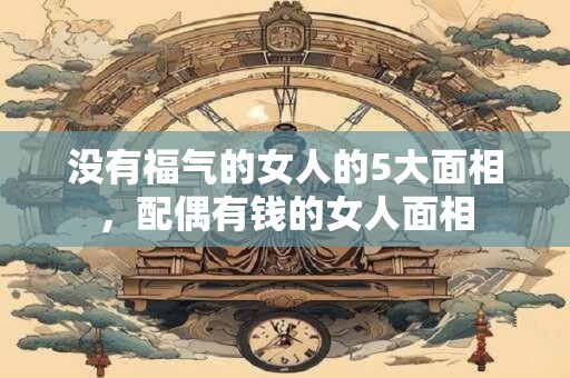 没有福气的女人的5大面相，配偶有钱的女人面相