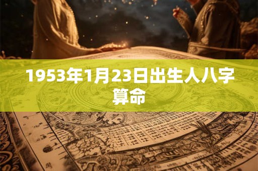 1953年1月23日出生人八字算命