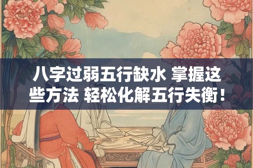 八字过弱五行缺水 掌握这些方法 轻松化解五行失衡！