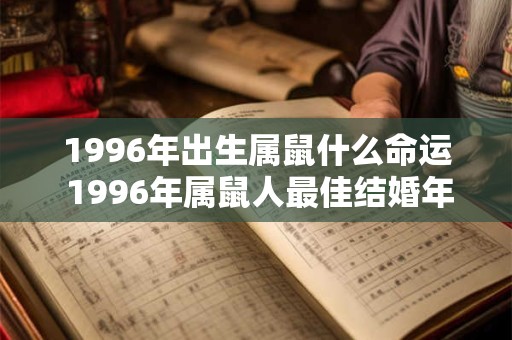 1996年出生属鼠什么命运 1996年属鼠人最佳结婚年龄