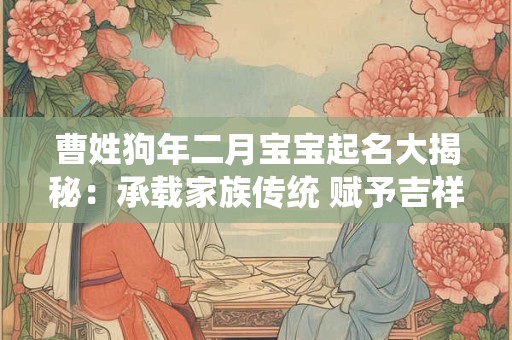 曹姓狗年二月宝宝起名大揭秘：承载家族传统 赋予吉祥寓意！