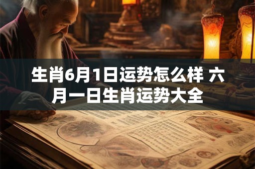 生肖6月1日运势怎么样 六月一日生肖运势大全