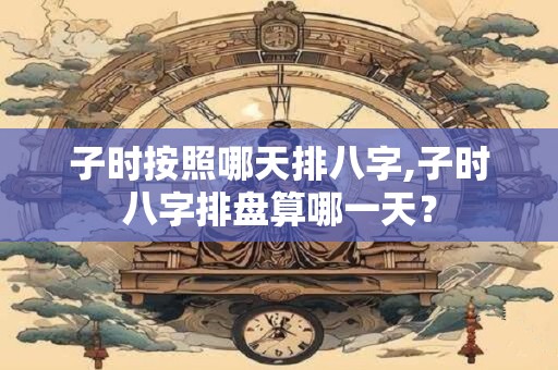 子时按照哪天排八字,子时八字排盘算哪一天? 子时按照哪天排八字,子时八字排盘算哪一天?