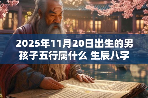 2025年11月20日出生的男孩子五行属什么 生辰八字取名