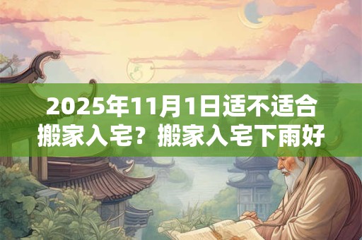 2025年11月1日适不适合搬家入宅？搬家入宅下雨好吗？