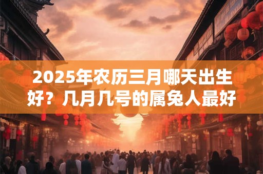 2025年农历三月哪天出生好？几月几号的属兔人最好