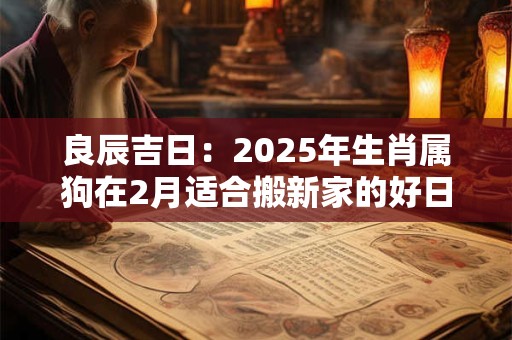 良辰吉日：2025年生肖属狗在2月适合搬新家的好日子