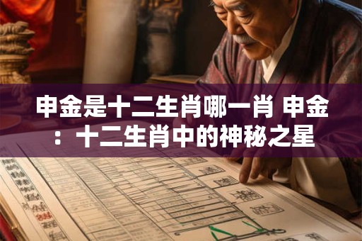 申金是十二生肖哪一肖 申金：十二生肖中的神秘之星