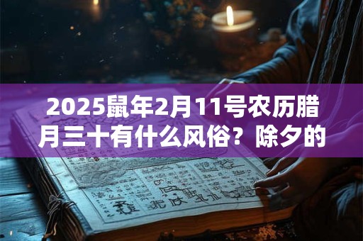 2025鼠年2月11号农历腊月三十有什么风俗？除夕的由来