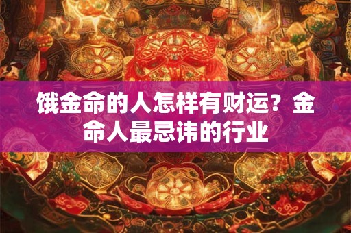 饿金命的人怎样有财运？金命人最忌讳的行业