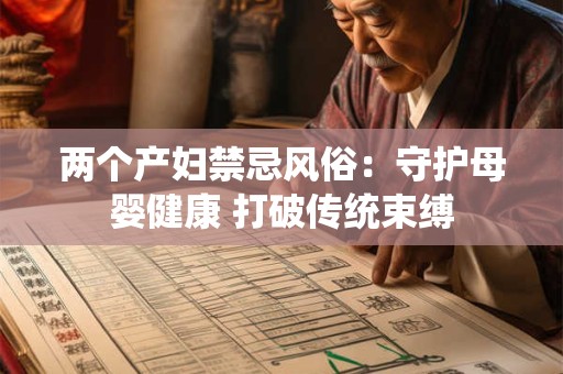 两个产妇禁忌风俗：守护母婴健康 打破传统束缚