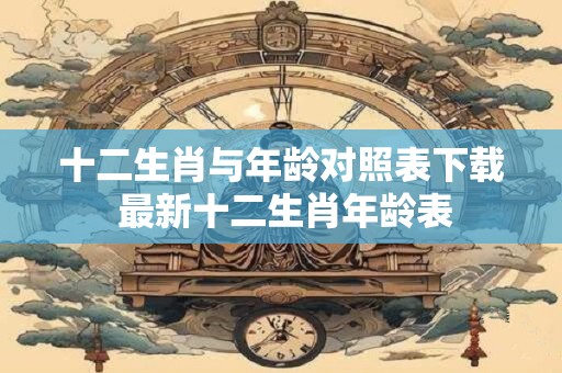 十二生肖与年龄对照表下载 最新十二生肖年龄表
