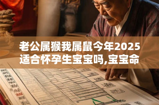 老公属猴我属鼠今年2025适合怀孕生宝宝吗,宝宝命运怎么样？