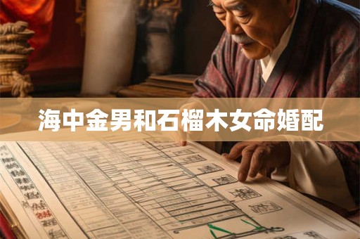 海中金男和石榴木女命婚配