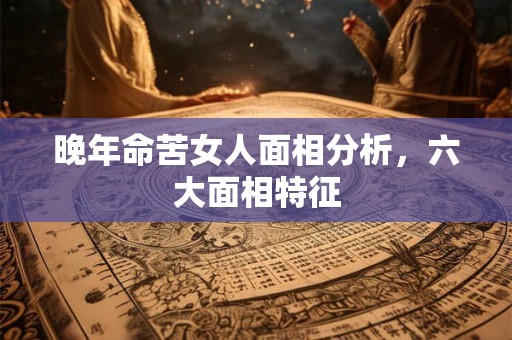 晚年命苦女人面相分析，六大面相特征