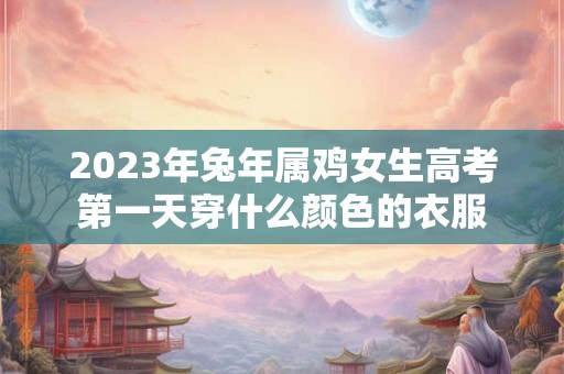 2023年兔年属鸡女生高考第一天穿什么颜色的衣服