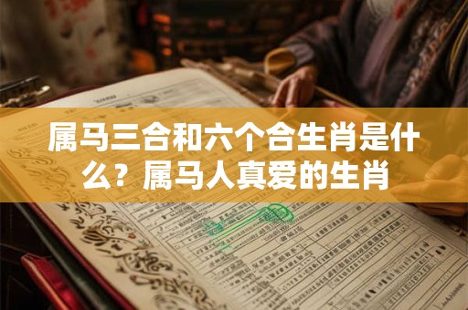 属马三合和六个合生肖是什么？属马人真爱的生肖