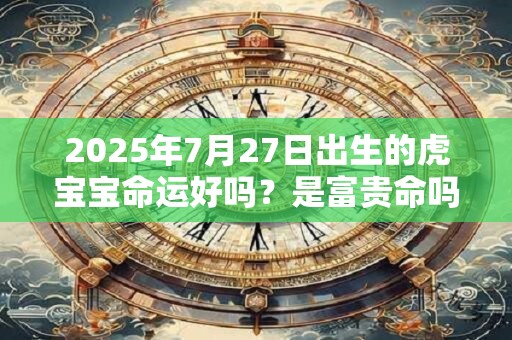2025年7月27日出生的虎宝宝命运好吗？是富贵命吗？