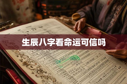 生辰八字看命运可信吗