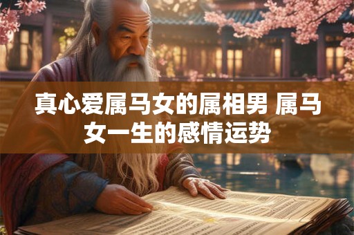 真心爱属马女的属相男 属马女一生的感情运势