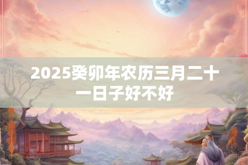 2025癸卯年农历三月二十一日子好不好