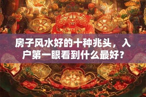 房子风水好的十种兆头，入户第一眼看到什么最好？