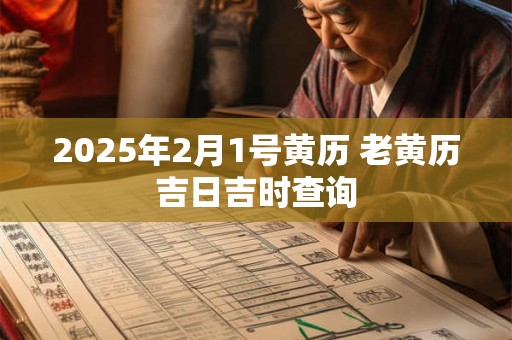 2025年2月1号黄历 老黄历吉日吉时查询