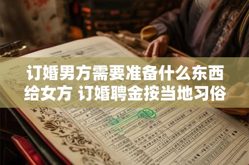 订婚男方需要准备什么东西给女方 订婚聘金按当地习俗给
